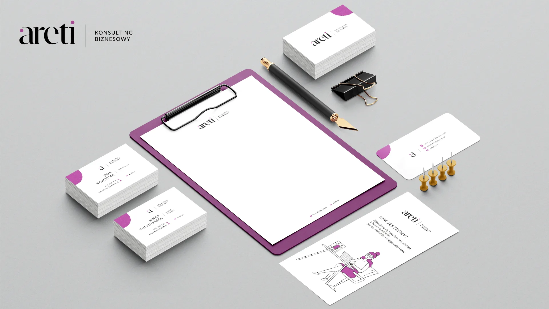 Identyfikacja wizualna 5 Fajne studio kreatywne - Identyfikacja wizualna - Areti