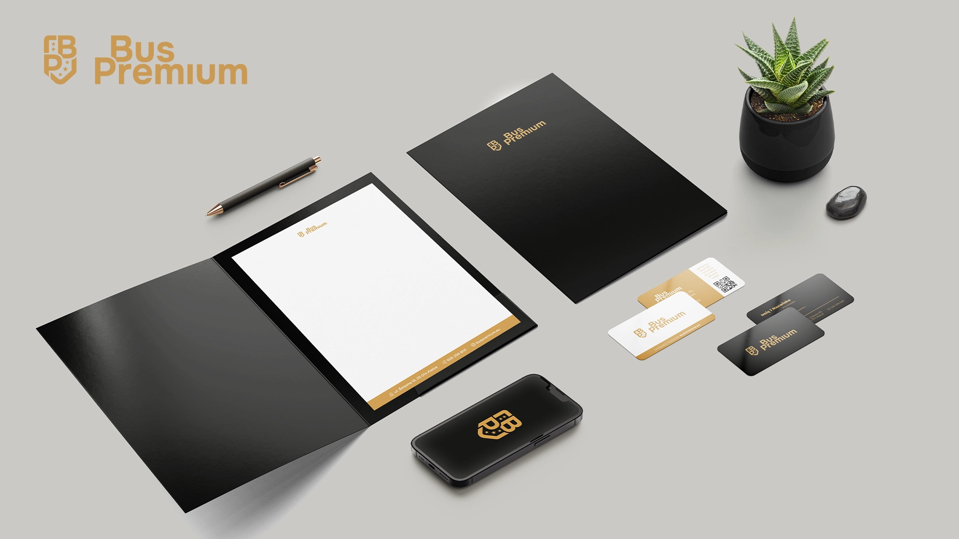 Identyfikacja wizualna 2 Fajne studio kreatywne - Identyfikacja wizualna - Bus Premium