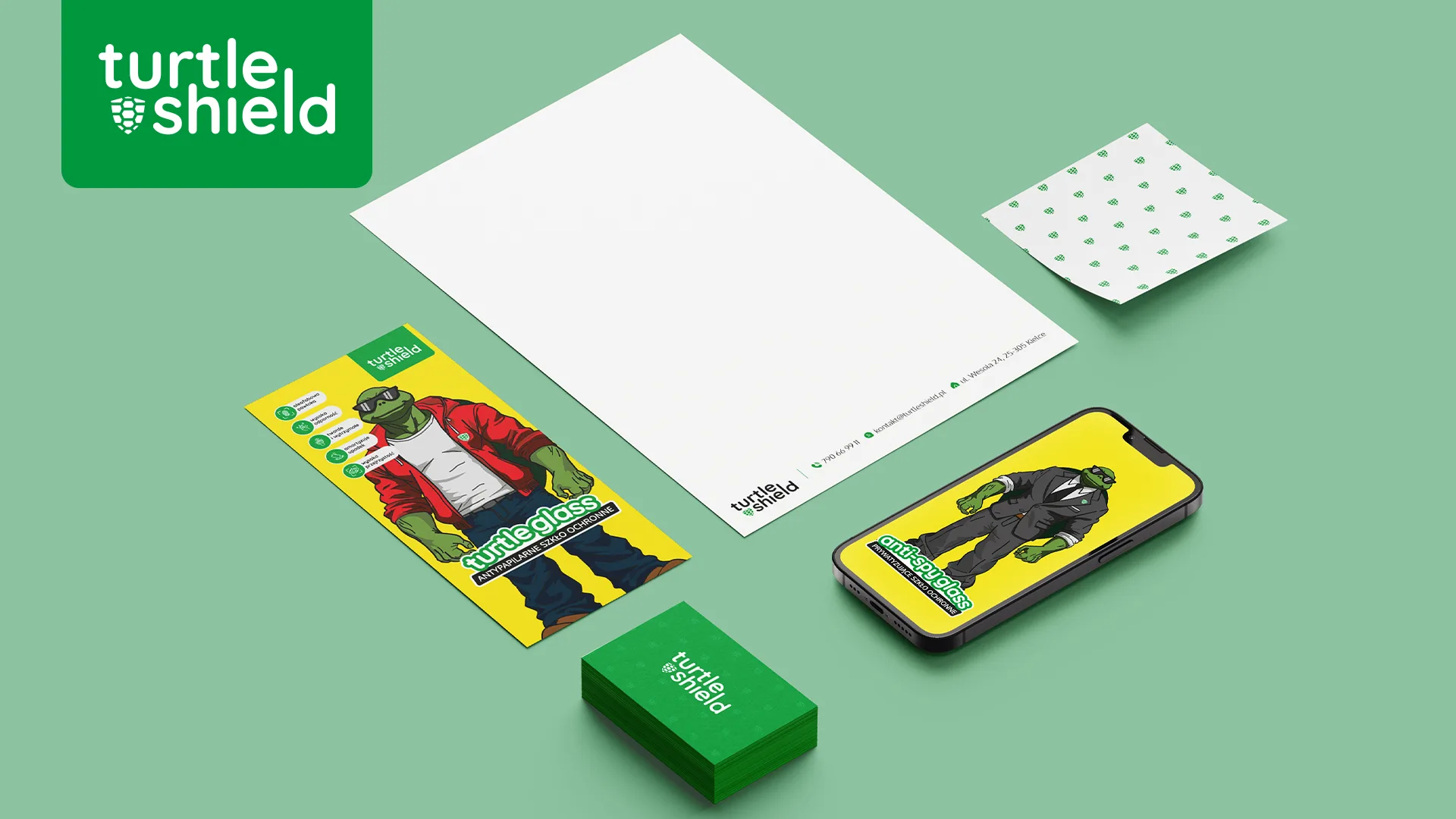 Turtle Shield 2 Turtle Shield - branding 1 | Fajne studio kreatywne